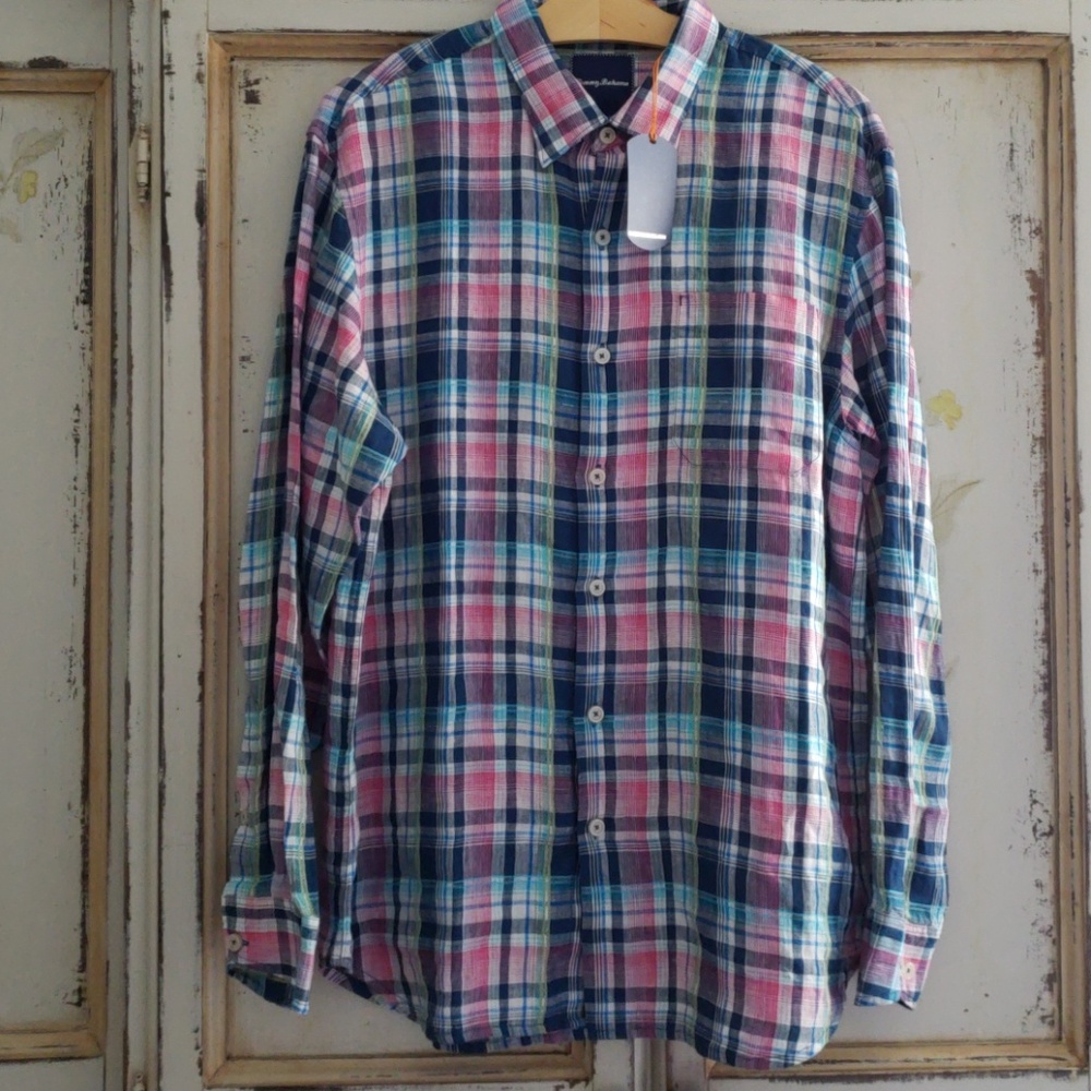 Tommy Bahama Linen Shirt Size L. NWT